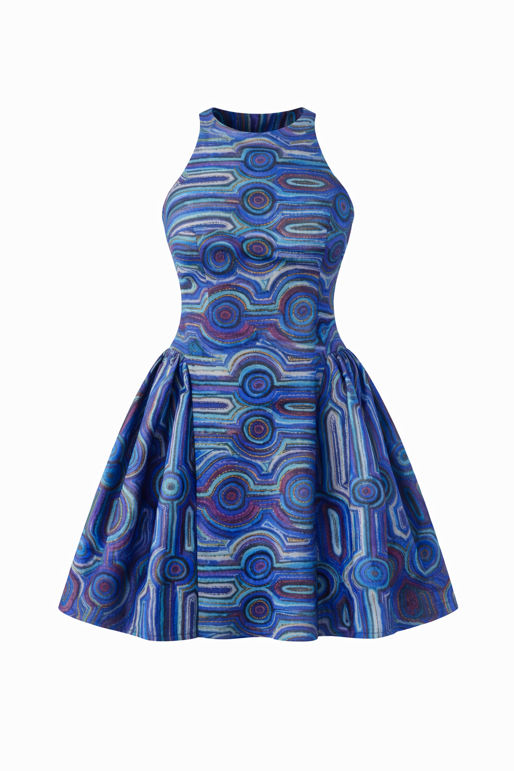 Ena Blue Indigenous Dress