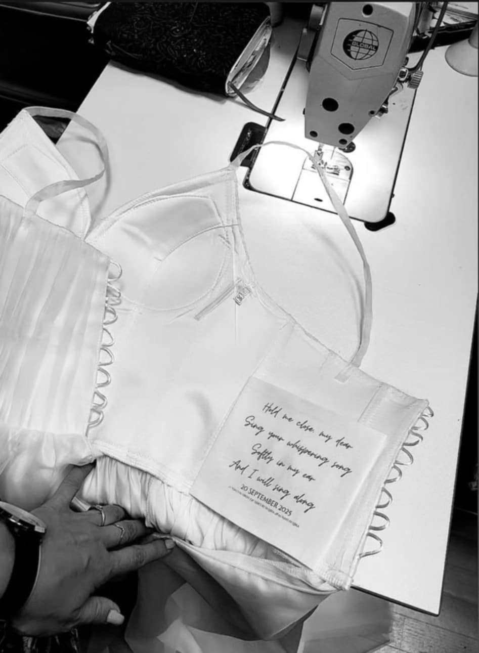 ELENA EMBROIDERED HER VOWS