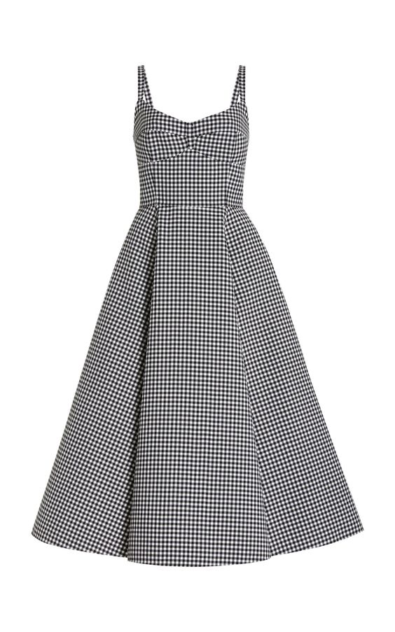 A-line Gingham Dress